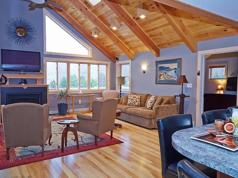 The living room side of the great room