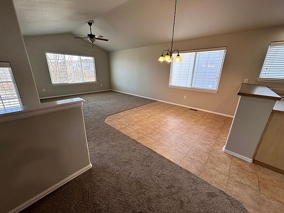 Living room and eating nook