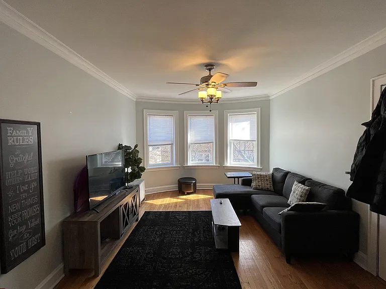 Spacious living room. Tons of light.