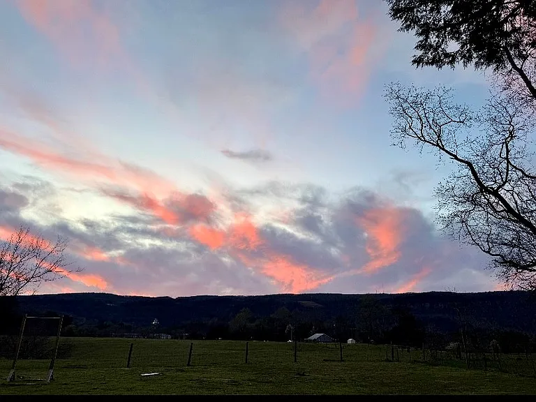 Truly an amazing view from the quiet back yard.