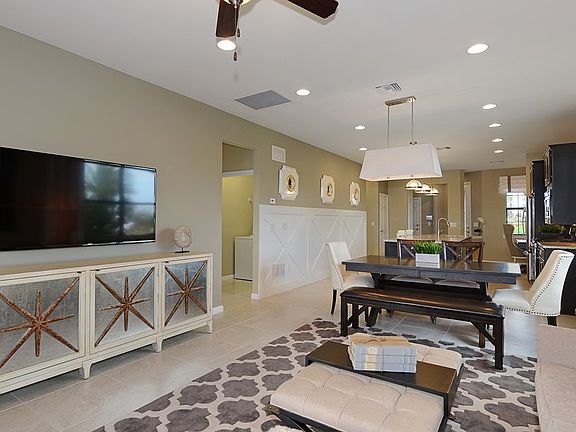 Model Representation Open, flow-through design making entertainment a breeze