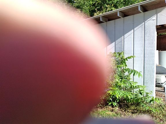 Outside garage House 1