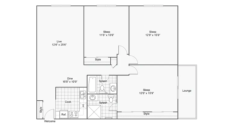 Floor plan Suffolk