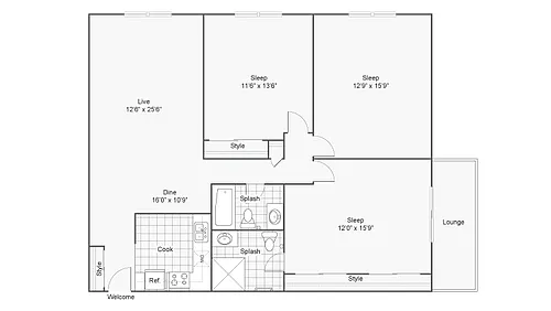Floor plan Suffolk