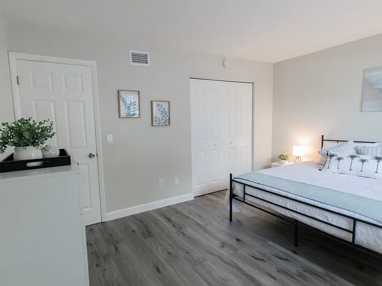 Bedroom with Furniture from another unit.
