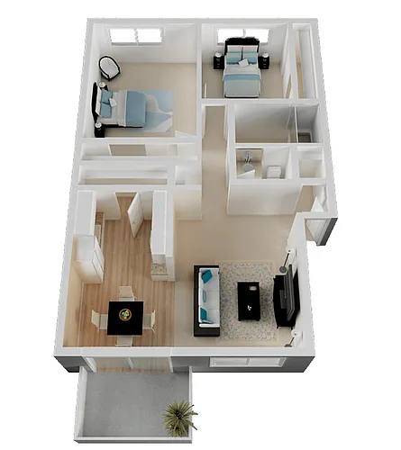 Floor plan 2X15