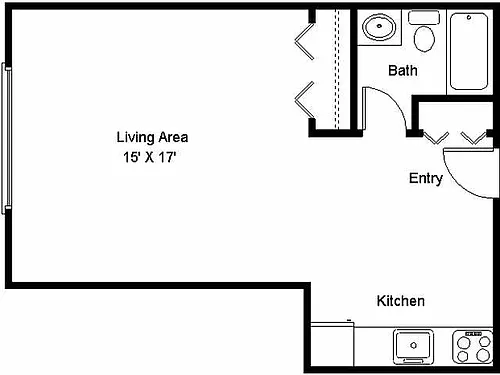 Floor plan Studio