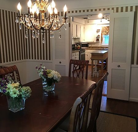 Dining Room
						:
						Formal dining room welcomes guests for holidays and entertaining.