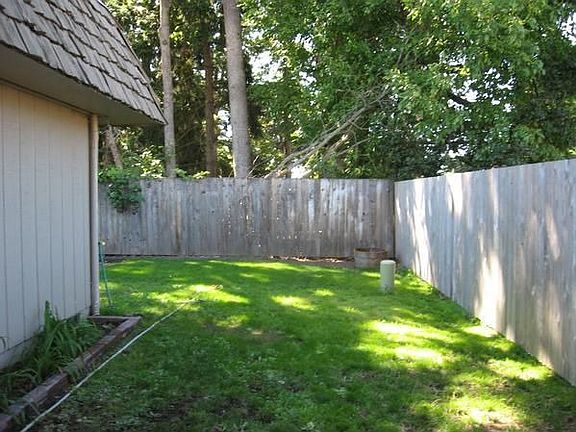 This was during the landscaping process. The yard is L-shaped and wraps around