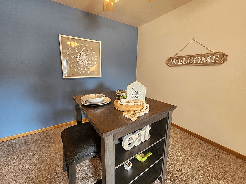 Dining Room with Overhead Lighting