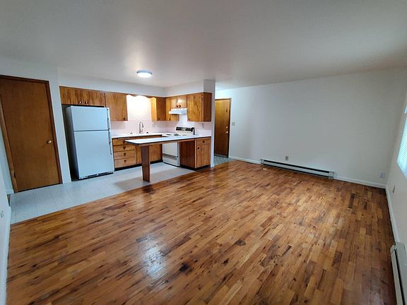 Living room and kitchen