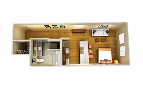 Floor plan Studio A