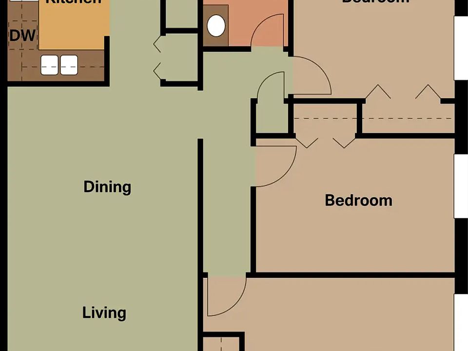 3 BR floor plan