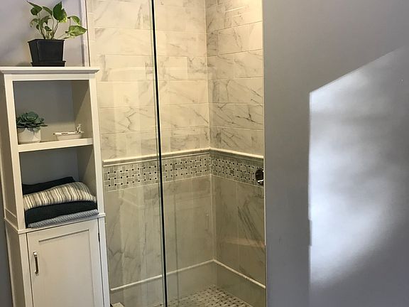 Bathroom- Tiled stall shower