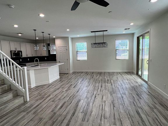 Open living/dining