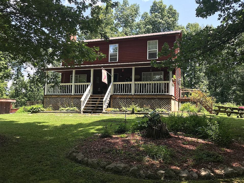 Front porch faces the west