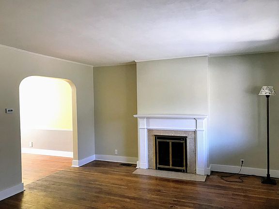 Living room, decorative fireplace