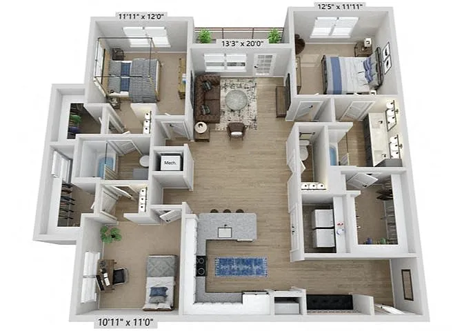 Floor plan C2B