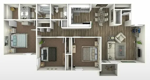 Floor plan 3B-UP-P