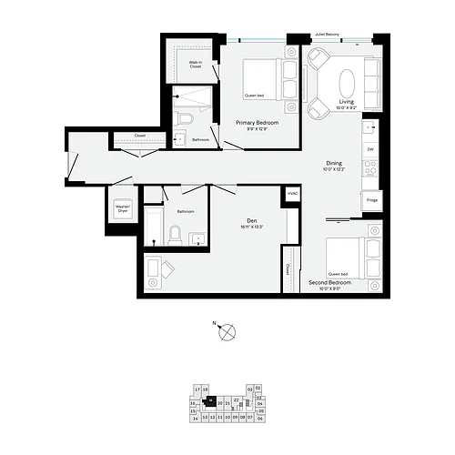 Floor plan Q0619