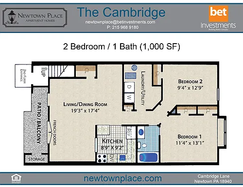Floor plan Cambridge