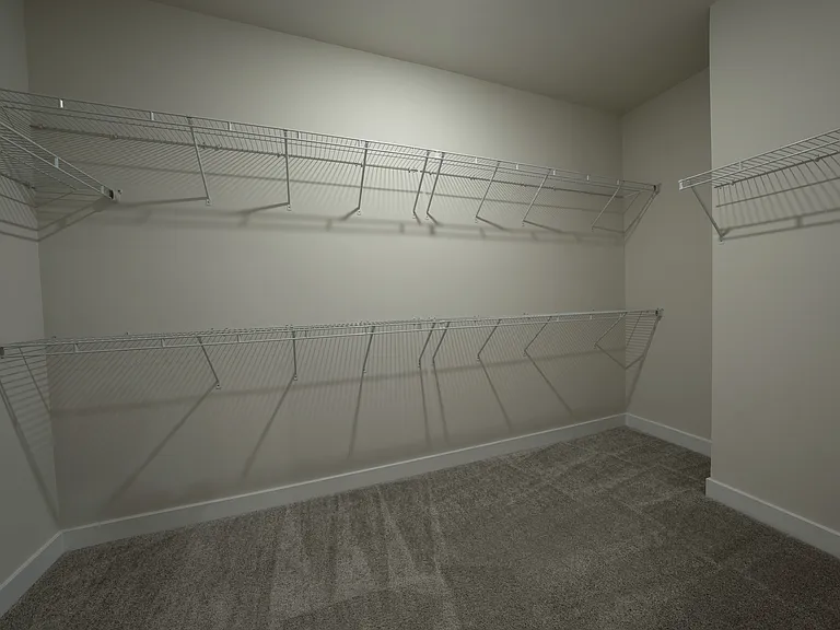 This huge 12.5' x 6.5' closet is one of TWO walk-in closets in the Owner's Bedroom