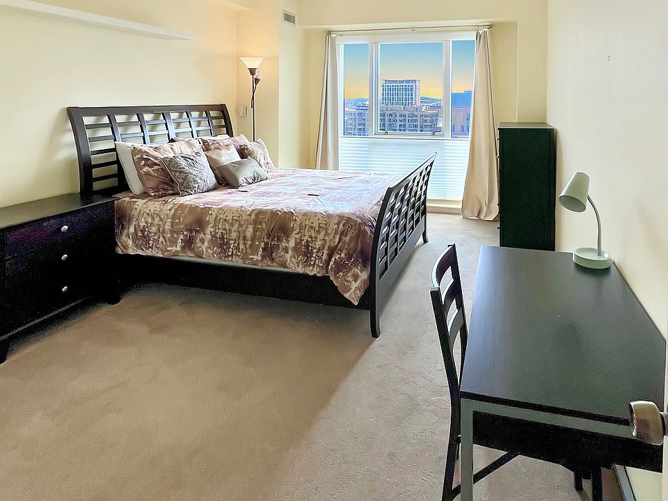 Amazing City Views of Boston from your spacious bedroom.