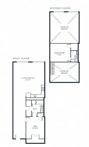 Floor plan 2x1.5 - B2