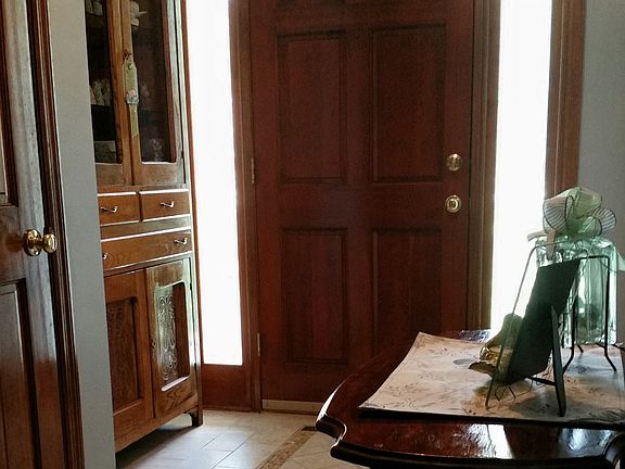 Custom tiled entrance.