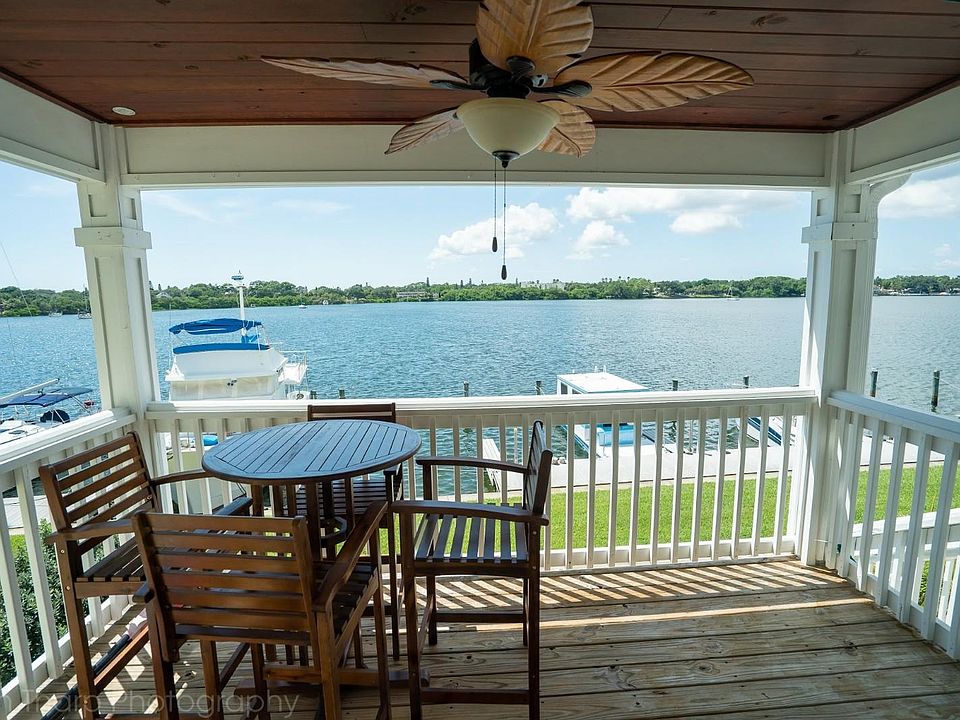 Front porch view over Big Bayou, looking over to St. Pete