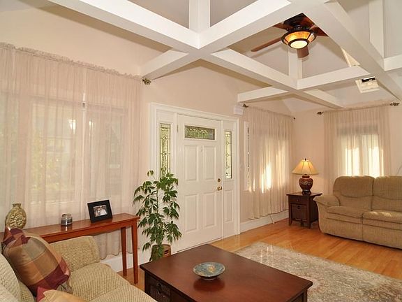 Living Room with Cathedral Ceiling