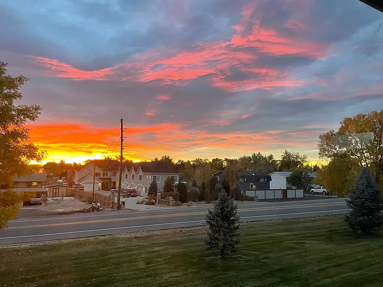 Sunrise from the sunroom
