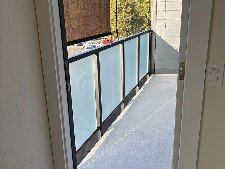 Private balcony.