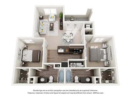 Floor plan D 2X2