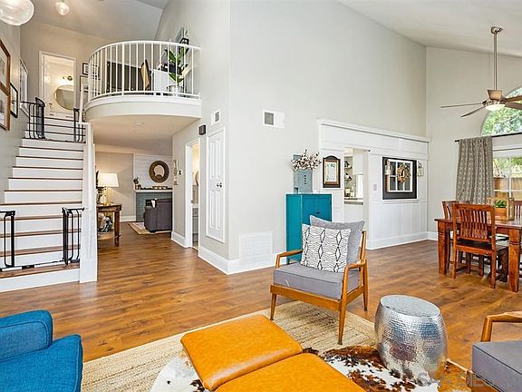 Looking towards the lovely stair case.