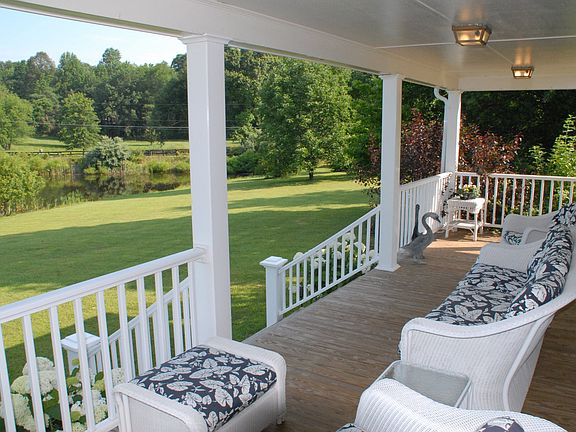 pond view from side porch