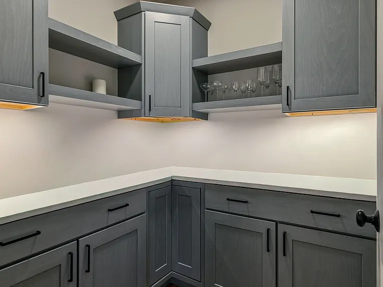 Pantry room w baking counter and bar