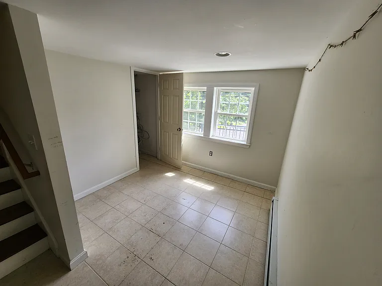 Basement mudroom / storage.