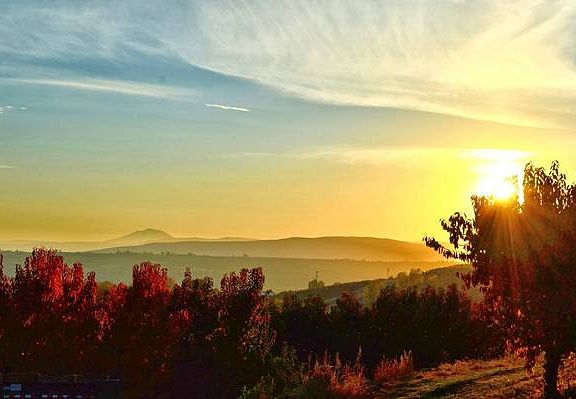Sunset and Mt Adams