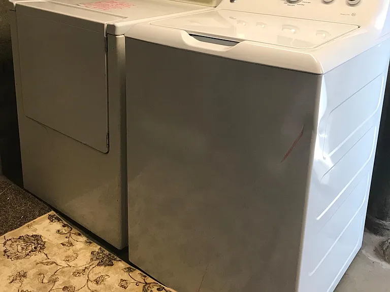 Shared laundry in basement common area