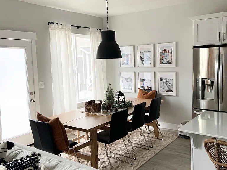 Living room to kitchen