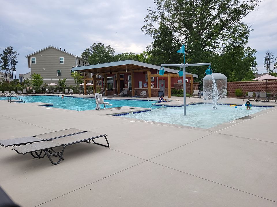 Community pool with fitness center