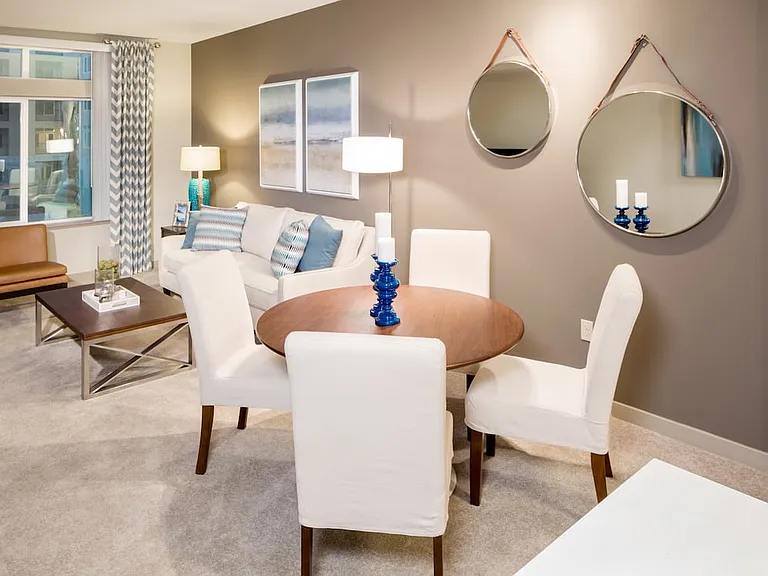 Phase II One Bedroom Espresso Finish Living Dining