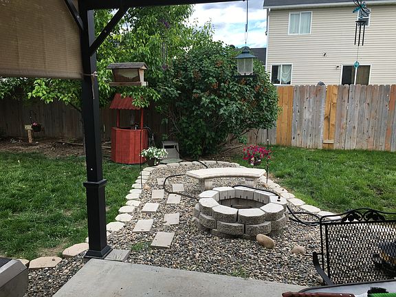 Backyard fire pit 
