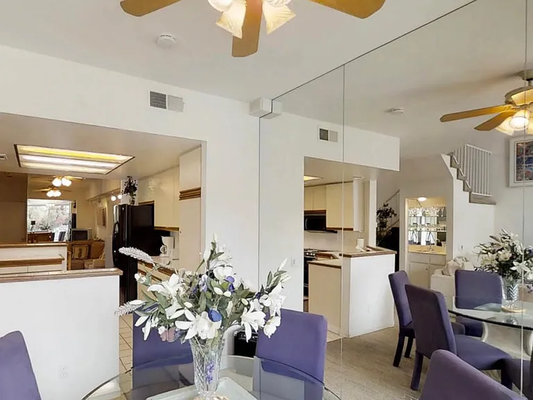 dining room , kitchen and family room in the rear!