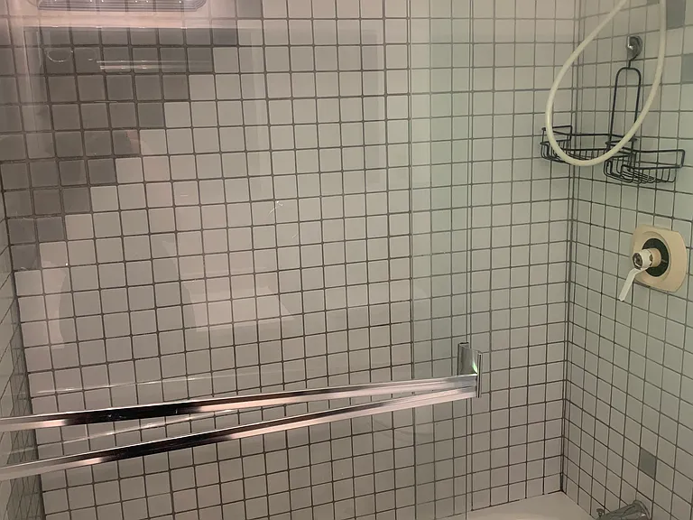 We will be updating the bathroom in August with a new shower and vanity