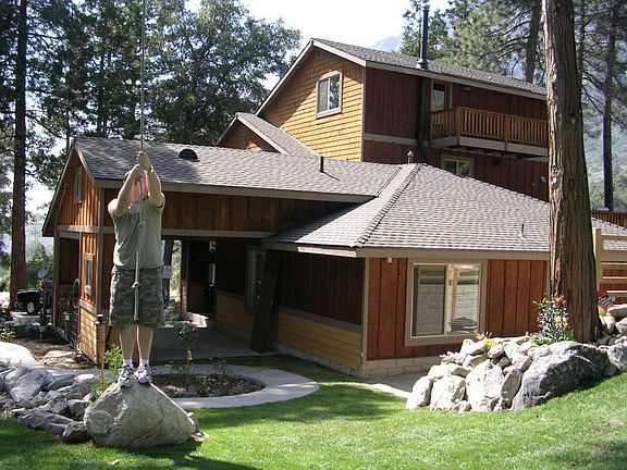 View of home from backyard