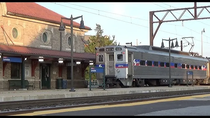 Serves the Lansdale/Doylestown Line. ~60 minutes to Center City Philadelphia