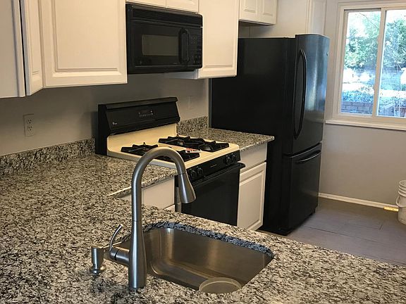 Brand new granite countertops in kitchen