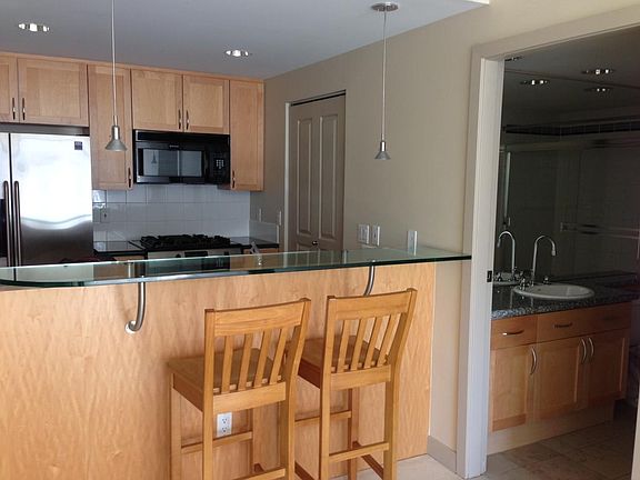 Kitchen with gas range